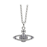 Vivienne Westwood Mini Bas Relief Orb ripats plaatinah&otilde;be ONE SIZE plaatina/h&otilde;be