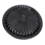 4 tk 16-tollised rattakatted Asendus Snap Fit R16 ABS-katted black