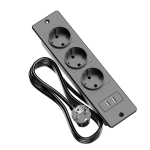 M&ouml;&ouml;blisse integreeritav pistikupesa 3 AC-pistikupesa 2 USB-A s&uuml;vistatav pikendusjuhe laua, t&ouml;&ouml;laua, kapi paigaldamiseks valge