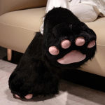 Fursuit K&auml;pad Kindad Saapad Hiiglaslik Kantav Tiib Tarvikud Pl&uuml;&uuml;sm&auml;nguasjad Karvane Cosplay Kass Karu Kingad Armas Kohev Loom Manga Pidu beige