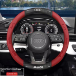 2026 Kuuma Auto Libisemisvastane Hingav Suede Roolikate Audi A3 A4 A5 A6 A7 A8 Q1 Q2 Q3 Q5 Q7 Q8 S3 S4 S5 S6 RS3 RS4 RS5 TT jaoks black