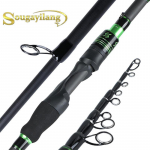 &Otilde;ngeritv 1,8M 2,1M s&uuml;sinikust kaasaskantav teleskoop&otilde;ngeritv vurr Bassi kalastustarbed 1.8 m