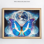 5D Teemantmaali Loomade Liblikad T&auml;is&uuml;marad Rhinestone Pilt Tikandid Teemant 20X30