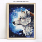 Teemantmaaling &uuml;mmargused kivid Loomad Mosaiik Teemanthundi pildid kividega 20X30