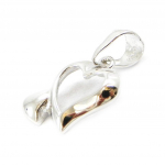 Les Tr&eacute;sors De Lily [I4030] - h&otilde;bedane ripats  Love  h&otilde;bedane (roodiumiga kaetud) - 13x10 mm h&otilde;be