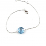 Les Tr&eacute;sors De Lily [L0474] - Bracelet Argent 'Linda' turquoise t&uuml;rkiissinine