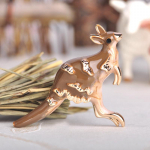 Blucome Vivid Kangaroo Shape Must Email Pross Naistele Poiste M&uuml;ts &Uuml;likond Corsage Kampsun Pin-klamber must