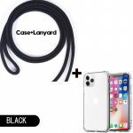 L&ouml;&ouml;gikindel l&auml;bipaistev telefoni&uuml;mbris Crossbody kaelakee n&ouml;&ouml;riga kaelapaelad iPhone 15 14 13 12 Pro 11 XR XS Max 8 SE 2020 jaoks iPhone 11 Pro Max veinipunane v&auml;rv