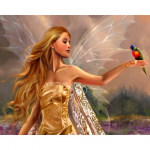 Ristpistes komplekt DIY Teemanttikandid Haldjas kaunitar T&auml;is&uuml;mmargune teemantmaaling mosaiik Kodukaunistus 20X30CM