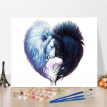 DIY maalimine numbrite j&auml;rgi Digitaalne &otilde;limaal Hobid Kujutav kunst Kodukaunistamine Numbrid Maalimine &Otilde;limaal Numbrid &Otilde;limaal 40x50cm no frame