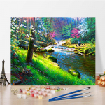 Kunst DIY Maalimine numbrite j&auml;rgi Digitaalne &otilde;limaal Kodukaunistused Numbrid Maalimine Hobid Teemantmaalid &Otilde;limaal 40x50cm no frame