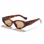 SHAUNA Fashion V&auml;ikesed kassisilmad, naiste p&auml;ikeseprillid, luminofoorrohelised leopard-prillid, vintage, meeste p&auml;ikeseprillid, p&auml;ikeseprillid UV400