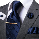 Hi-Tie meeste siidist lipsukomplekt prossn&otilde;elaga kaelaside Hanky ​​mansetin&ouml;&ouml;pide lipsuklamber &auml;ripulmadeks N-1656
