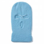 Unisex Balaclava T&auml;iskaaneline Suusa N&auml;omaski M&uuml;ts 3 auguga Talvem&uuml;ts Taktikaline Tuulekindel soonik kootud Beanie Hip Hop Talvine Soe M&uuml;ts One Size helesinine v&auml;rv