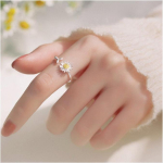 Daisy liller&otilde;ngad naistele Reguleeritava suurusega s&otilde;rmused moepeo ehted kingitus Resizable