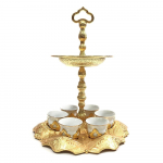 Vintage Style Drinking Set | Vintage Serving Tray | Islamic Tea Set | Islamic Home Gift | Islamic Beverage Set | Islamic Housewarming Gift kuld