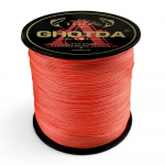 GHOTDA 1000M 8 haruga p&otilde;imitud &otilde;ngen&ouml;&ouml;r, multifilament PE n&ouml;&ouml;rid p&uuml;&uuml;gin&ouml;&ouml;r merevees kalastamiseks 78lb oranž