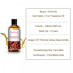 PHATOIL Strawberry Fruit eeterlikud &otilde;lid aroomiteraapia hajuti niisutaja DIY Fruit Parfume Spa kehahooldusmassaaži&otilde;li jaoks 100ML Strawberry