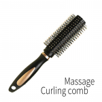 Juuksurisalong Massaažikamm Curling Comb must
