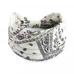 Puuvillane pehme pea&uuml;mbris Bandana turban elastne s&otilde;lme juukseaksessuaarid Vintage peapaelad laiad lilleprintid Boho 54