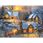 DIY t&auml;isring puur Teemantmaal S&auml;ravad tuled Maja Mosaiik Tikand Ristpiste Full Round 20x30CM