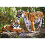 5D DIY Loomade Teemantmaal Rhinestone Tiger Art Pilt T&auml;ielik Teemanttikandid Mosaiik Ristpistes Komplekt Kodukaunistuse kingitus Full Round 20x30CM