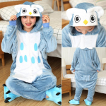 Loomakass Tiiger Kigurumi &Uuml;kssarvik Onesie T&auml;iskasvanud Teismelised Naiste Meeste Pidžaamad Naljakad Flanellist Soe Pehme Magamisriietus &Uuml;heosaline Jumpsuit Cosplay Kost&uuml;&uuml;m l