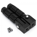 2 tk M8 universaalne mootorratta mootorratta kokkuklapitavad jalatoed jalatoed jalatoed tihvtid Tagumised pedaalid komplekt CNC alumiiniumist mootorratta osa must