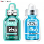Rojukiss Akne/Pinduv/Punane seerum/Gluta/HYA/Omega/Perfect/Repair/Valge/Tsingi poorideta 5X intensiivmask 25 ml - Tai nahahooldus Acne 1 & HYA 1