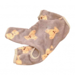 Pol&uuml;estrist koerte pullover Pehme stiilne multikas karu mustriga lemmikloomariided XS kohv