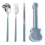 3 tk/komplekt lauan&otilde;ud pikniku s&ouml;&ouml;giriistade komplekt toiduklassi v&auml;ike &uuml;litugev matkalusikas kahvli s&ouml;&ouml;gipulgad