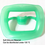 2 pcs Dental Orthodontic Retractor Tooth Intraoral Lip Cheek Retractor Mouth Opener Soft Silicone Oral Care Whitening 2 pieces Green