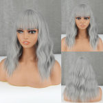 MERISIHAIR naiste moodne &otilde;lgade pikkusega naturaalne laineline parukas s&uuml;nteetilisest kiust igap&auml;evaseks kandmiseks Cosplay pruun laineline parukas 30 CM