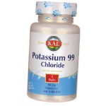 Kaaliumkloriid, kaaliumkloriid 99, KAL 100 tab (36424017) 100tab