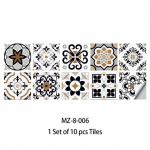 10/15/20 cm Maroko plaadid seinakleebis K&ouml;&ouml;k Backsplash riidekapp Vannituba Veekindel Peel & Stick Bright filmikunsti seinakleebised 10cmX10cmX10pcs