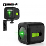 CLUBIONA kaasaskantav lasertase kaherealise isetasanduva ja &uuml;lit&auml;pse rohelise risttalaga