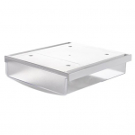 Suurep&auml;rane lauaaluse hoiukarbi alla l&uuml;katav disain Hoia korras Tugev ja kandev Kodu Koolilaud Sahtel Pliiatsialus Kontoritarbed valge