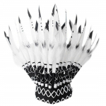 Sulgedest peakate &Otilde;rn indiaanlaste peakatted Aafrika h&otilde;imupealik Halloweeni peo fotorekvisiidid valge