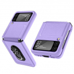 Kriimustusvastane r&otilde;ngahoidja nahk&uuml;mbris Samsung Galaxy Z Flip 3 5g Flip3 Kickstand mobiiltelefoni kott Samsung Z Flip 3 &uuml;mbriste jaoks for Galaxy Z Flip 3 roosa