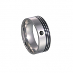 Moodsad mustad kividest tsirkooniumoksiidist paaris&otilde;rmused &otilde;hukese soonega roostevabast terasest s&otilde;rmused meestele naistele pulmakihlumine ehted kingitus 13 valge