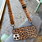 Pu-nahast Leopard Crossbody Strap telefoni&uuml;mbris Samsung Galaxy S22 Ultra S21 Plus S20 Fe A32 A22 A52 A12 A72 A53 A13 A33 A73 jaoks For Galaxy A13 4G