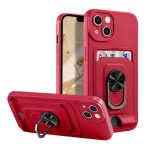 Kaardipesa rahakoti koti magnet&uuml;mbris iPhone 11 14 Pro Max r&otilde;ngahoidja kate jaoks iPhone Se 2022 Xr 12 13 Pro Xs Max Case Funda For iPhone 8 Plus punane