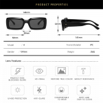 Naiste populaarsed naiste ristk&uuml;likukujulised p&auml;ikeseprillid Uv400 suure raamiga Br&auml;ndi disain Meeste p&auml;ikeseprillid Suvised trendid prillid