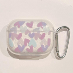 L&auml;bipaistev &otilde;&otilde;nes Love Heart &uuml;mbris AirPodsidele 1 2 3 airpods pro airpods pro 2 s&auml;rav s&auml;delev pulber&uuml;mbris k&otilde;rvaklapi jaoks AirPods Pro 2