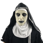 Nun Horror Mask Kapuuts Kiiver Valak Halloween Scary Cosplay Kost&uuml;&uuml;mid Rekvisiidipidu