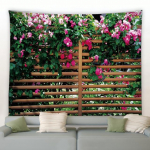 Lillevaibad Kevadtara maastik Taust Riidest seinale riputatav aiaplakat koduv&auml;lise elutoa sisekujunduse esteetika jaoks 230x180cm