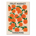 Fruit Market Cherry Sidrun Pirn Banaan Apelsin Vintage plakatid ja tr&uuml;kised Seinakunst L&otilde;uend Maalimine Seinapildid K&ouml;&ouml;gisisustus 21x30cm No Frame