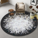 3D Maa &uuml;mmargune elutoa vaip libisemiskindel tool Mat Magamistoa vaip poistetoa sissep&auml;&auml;su uksematt Lapsed M&auml;ngumati ala vaip Diameter 150cm