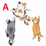 3 tk/komplekti isikup&auml;ra Naljakas, naljakas lemmikloomakassi auto kriimustus valge kassiga autokleebis Kere kriimuline kleebis