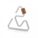 Multifunktsionaalne riidepuu konksutelk valgusriideid v&auml;lik&auml;mpingul matkalaterna riputatud pandlaga roostevaba L-1pcs